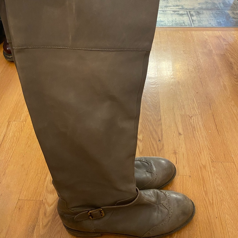 Anthropologie Brown Knee-High Boots